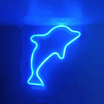 Buy LED Neon dekoracija Delfinas mėlynos spalvos