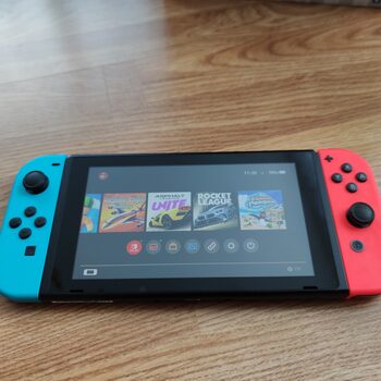 Nintendo Switch V2, Blue & Red, 32 + 64 GB didelis komplektas + žaidimai