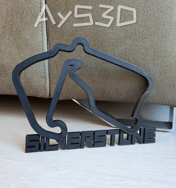 CIRCUITO SILVERSTONE decorativo de pared para zona gamer de Formula 1 F1 Moto GP for sale