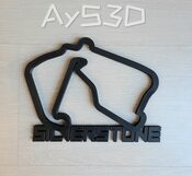 CIRCUITO SILVERSTONE decorativo de pared para zona gamer de Formula 1 F1 Moto GP