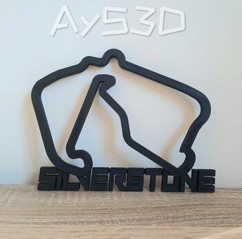 Get CIRCUITO SILVERSTONE decorativo de pared para zona gamer de Formula 1 F1 Moto GP