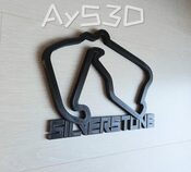 CIRCUITO SILVERSTONE decorativo de pared para zona gamer de Formula 1 F1 Moto GP