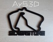 CIRCUITO SILVERSTONE decorativo de pared para zona gamer de Formula 1 F1 Moto GP