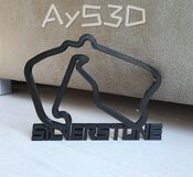 CIRCUITO SILVERSTONE decorativo de pared para zona gamer de Formula 1 F1 Moto GP