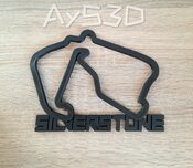 CIRCUITO SILVERSTONE decorativo de pared para zona gamer de Formula 1 F1 Moto GP