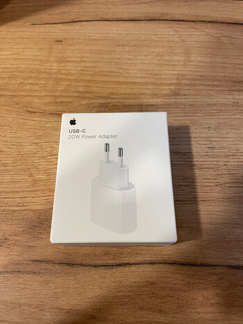 Apple naujas adapteris 20w usb-c, neatidarytas
