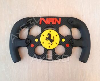 MOD F1 PERSONALIZADO con TU NOMBRE de FERRARI para Volante Logitech G29 G923 Ps 