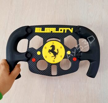 MOD F1 PERSONALIZADO con TU NOMBRE de FERRARI para Volante Logitech G29 G923 Ps 