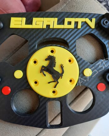 MOD F1 PERSONALIZADO con TU NOMBRE de FERRARI para Volante Logitech G29 G923 Ps 