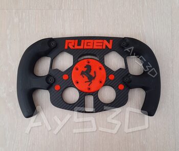 MOD F1 PERSONALIZADO con TU NOMBRE de FERRARI para Volante Logitech G29 G923 Ps 