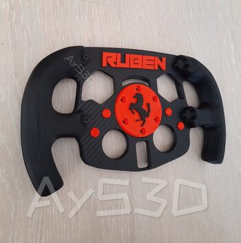 MOD F1 PERSONALIZADO con TU NOMBRE de FERRARI para Volante Logitech G29 G923 Ps 