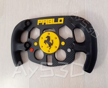 MOD F1 PERSONALIZADO con TU NOMBRE de FERRARI para Volante Logitech G29 G923 Ps 