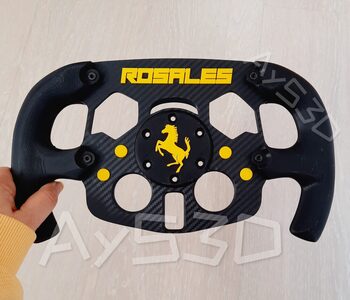 MOD F1 PERSONALIZADO con TU NOMBRE de FERRARI para Volante Logitech G29 G923 Ps 