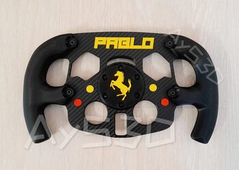 MOD F1 PERSONALIZADO con TU NOMBRE de FERRARI para Volante Logitech G29 G923 Ps 