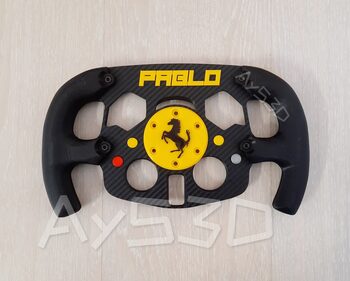 MOD F1 PERSONALIZADO con TU NOMBRE de FERRARI para Volante Logitech G29 G923 Ps 