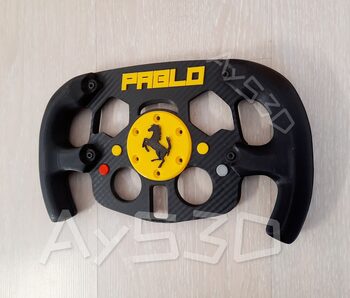 MOD F1 PERSONALIZADO con TU NOMBRE de FERRARI para Volante Logitech G29 G923 Ps 