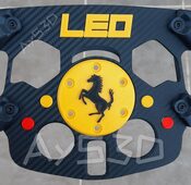 MOD F1 PERSONALIZADO con TU NOMBRE de FERRARI para Volante Logitech G29 G923 Ps 