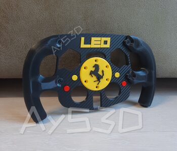 MOD F1 PERSONALIZADO con TU NOMBRE de FERRARI para Volante Logitech G29 G923 Ps 