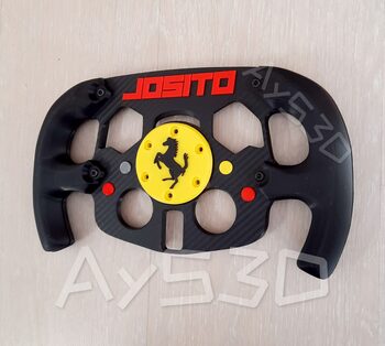 MOD F1 PERSONALIZADO con TU NOMBRE de FERRARI para Volante Logitech G29 G923 Ps 