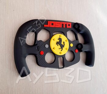 MOD F1 PERSONALIZADO con TU NOMBRE de FERRARI para Volante Logitech G29 G923 Ps 