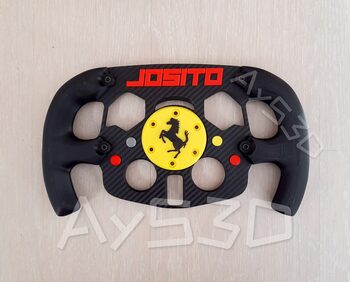 MOD F1 PERSONALIZADO con TU NOMBRE de FERRARI para Volante Logitech G29 G923 Ps 