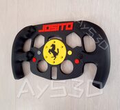 MOD F1 PERSONALIZADO con TU NOMBRE de FERRARI para Volante Logitech G29 G923 Ps 