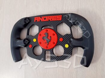 MOD F1 PERSONALIZADO con TU NOMBRE de FERRARI para Volante Logitech G29 G923 Ps 