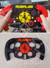 MOD F1 PERSONALIZADO con TU NOMBRE de FERRARI para Volante Logitech G29 G923 Ps 