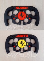 MOD F1 PERSONALIZADO con TU NOMBRE de FERRARI para Volante Logitech G29 G923 Ps 