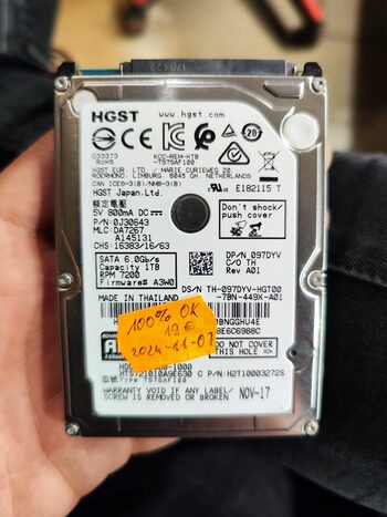 Get 1TB HDD 2,5" 7200RPM 32MB cache