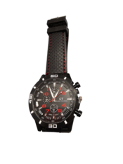 Reloj Para Hombre Deportivo Negro Con Rojo GT F1