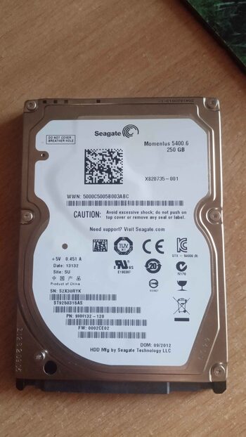 Seagate Momentus 5400.6 250 GB HDD Storage