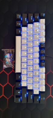 Klaviatura White and black keyboard RGB