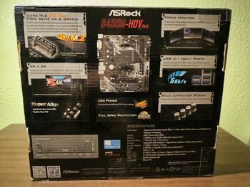 ASRock B450M-HDV R4.0 AMD B450 Micro ATX DDR4 AM4 1 x PCI-E x16 Slots Motherboard