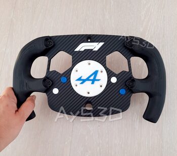 MOD F1 Formula 1 ALPINE xa Volante Logitech G920 Xbox Posición Logo F1 a elegir