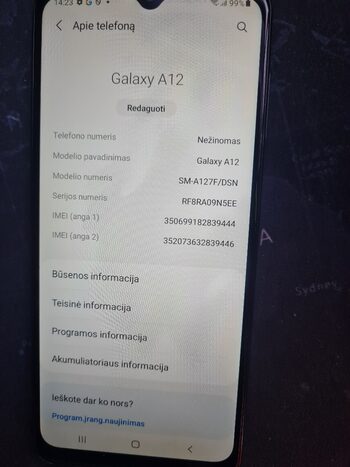 Samsung A127 Black for sale