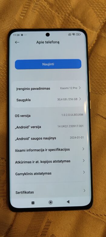 Xiaomi mi 12 pro 12+4gb ram 256gb