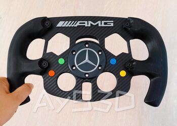 MOD F1 Formula 1 MERCEDES AMG para Volante Logitech G29 y G923 de PS PlayStation