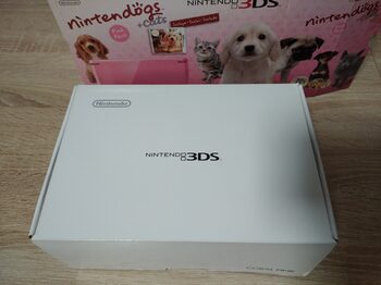 Nintendo 3DS, Pink Pack Coral + Nintendogs + Cats