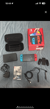 Nintendo Switch OLED, Blue & Red, 64GB