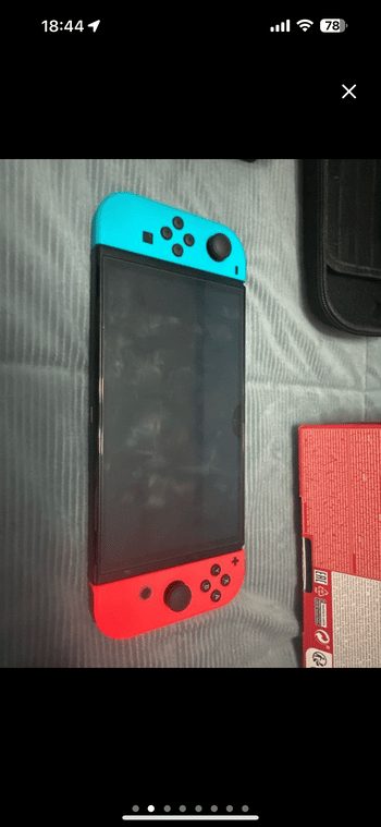 Nintendo Switch OLED, Blue & Red, 64GB