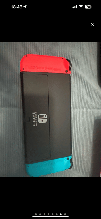 Nintendo Switch OLED, Blue & Red, 64GB for sale