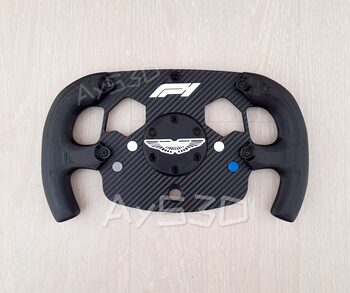 MOD F1 ASTON MARTIN Posición Logo F1 a elegir para Volante Logitech G920 de Xbox