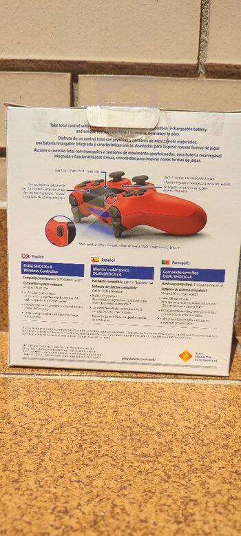 Mando PS4 color rojo (DualShock 4) PRECINTADO.