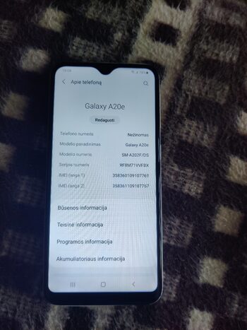 Samsung Galaxy A20e White for sale