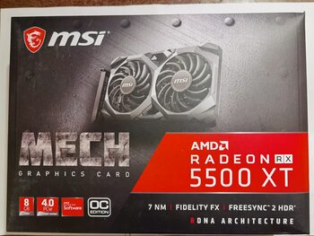 Get MSI Radeon RX 5500 XT MECH 8G OC 8 GB 1647-1845 Mhz PCIe x16 GPU