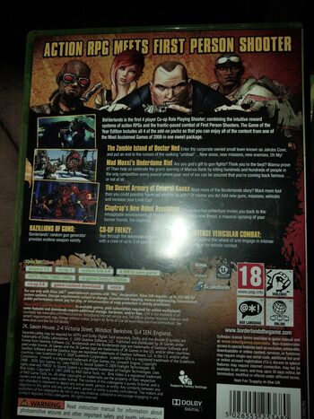 Borderlands Game Of The Year Edition Xbox 360