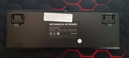 Klaviatura White and black keyboard RGB