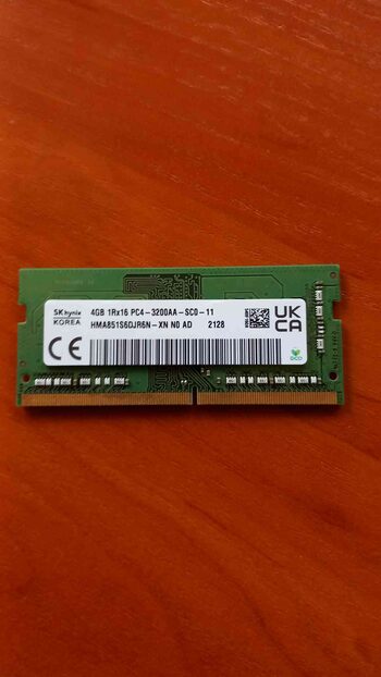 SK hynix 4GB DDR4 3200MHz PC4-3200AA 1Rx16 260pin SDRAM SODIMM Non ECC Single Kit Laptop Memory HMA851S6CJR6N-XN