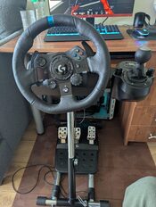 Logitech G923 vairas, pedalai, šifteris + vairo rėmas. XBOX/PC